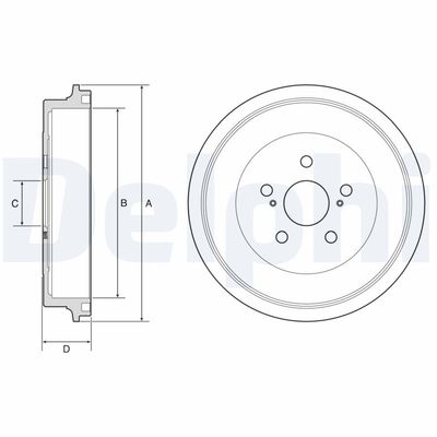 Brake Drum DELPHI BF610