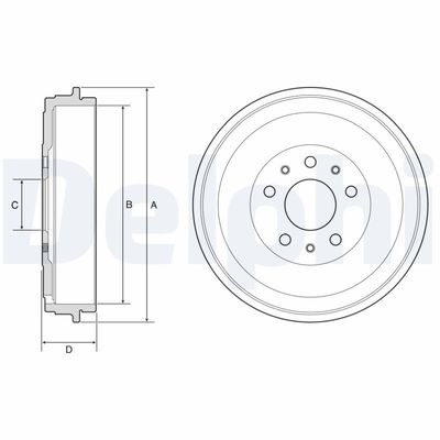 Brake Drum DELPHI BF767