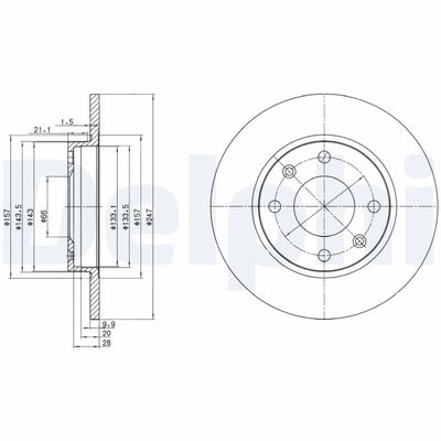 Brake Disc DELPHI BG2213