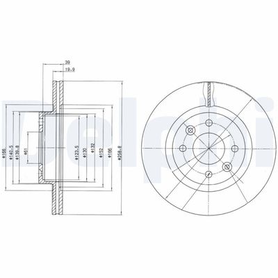 Brake Disc DELPHI BG2283