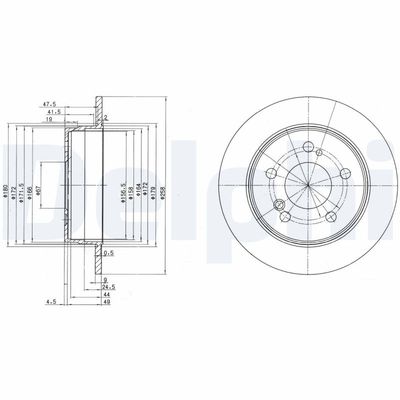 Brake Disc DELPHI BG2291