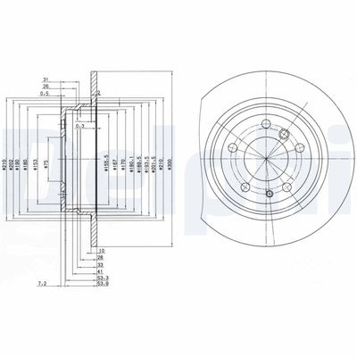 Brake Disc DELPHI BG2431