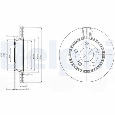 Brake Disc DELPHI BG2519