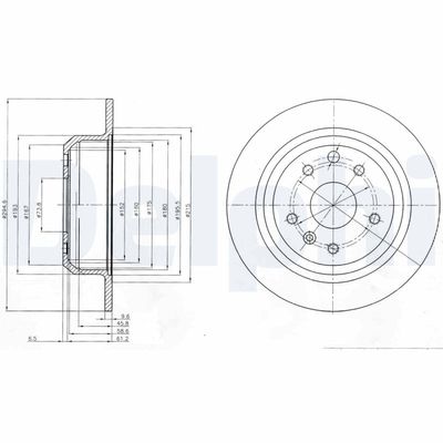 Brake Disc DELPHI BG2614