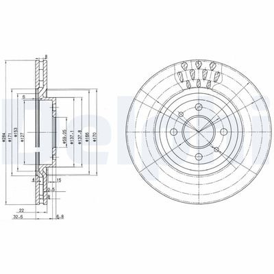 Brake Disc DELPHI BG2617