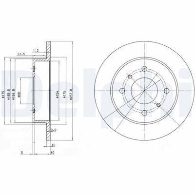 Brake Disc DELPHI BG2633C