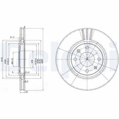 Brake Disc DELPHI BG2690