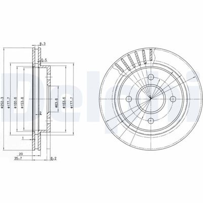 Brake Disc DELPHI BG2700