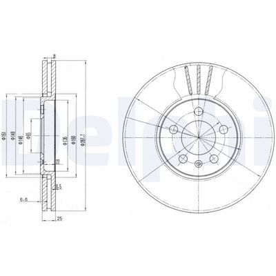 Brake Disc DELPHI BG2729