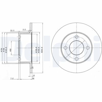 Brake Disc DELPHI BG2747