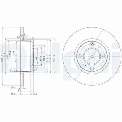 Brake Disc DELPHI BG2752