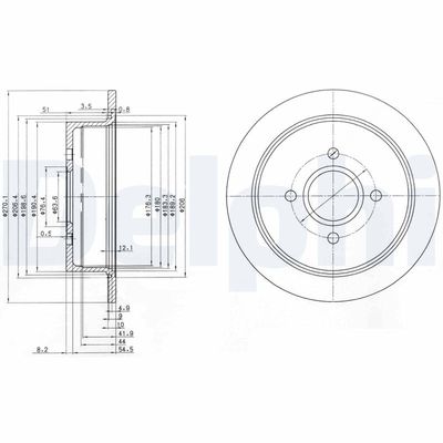 Brake Disc DELPHI BG2781