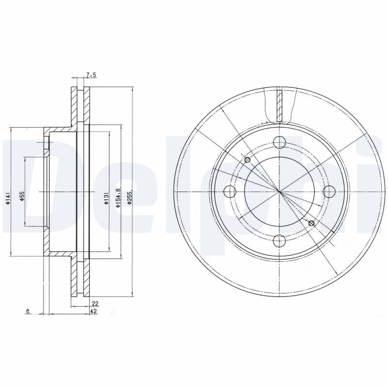 DELPHI BG2891 Brake Disc