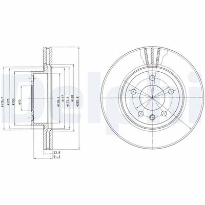 Brake Disc DELPHI BG2908