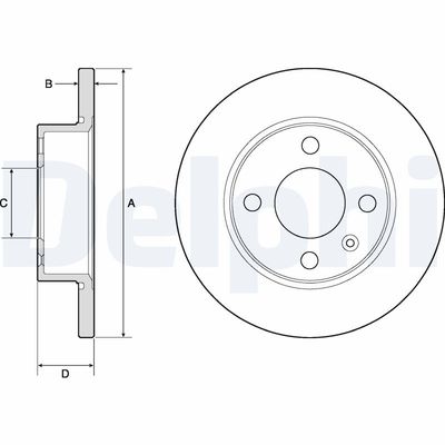 Brake Disc DELPHI BG2909