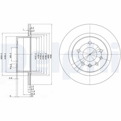 Brake Disc DELPHI BG2986