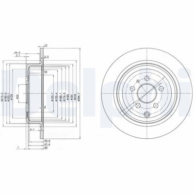 Brake Disc DELPHI BG3049