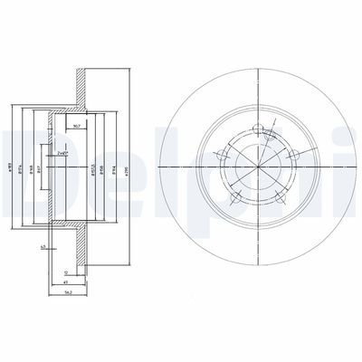 Brake Disc DELPHI BG3089