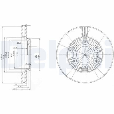 Brake Disc DELPHI BG3193