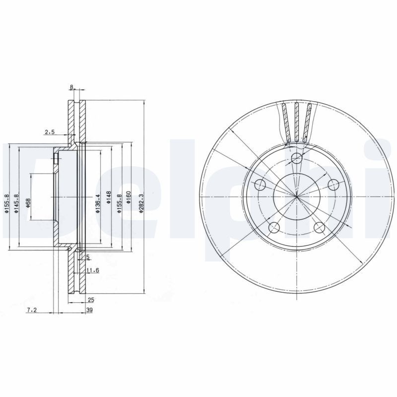 DELPHI BG3199 Brake Disc