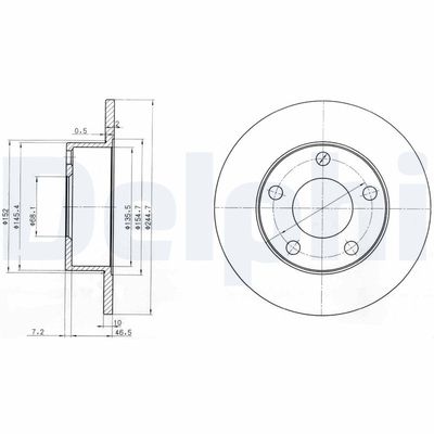 Brake Disc DELPHI BG3382