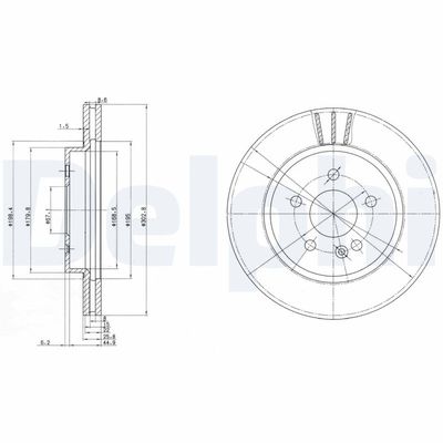 Brake Disc DELPHI BG3397