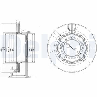 Brake Disc DELPHI BG3410