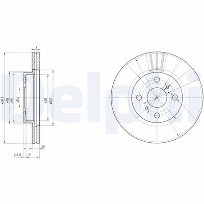 Brake Disc DELPHI BG3520