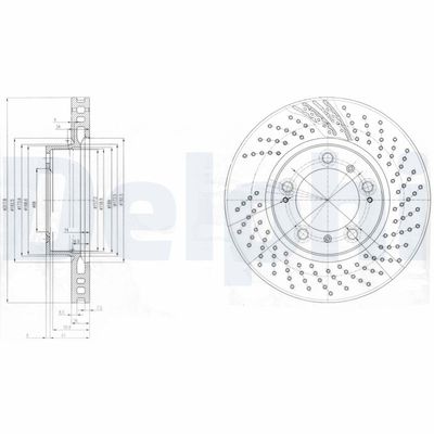 Brake Disc DELPHI BG3564