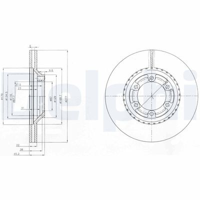 Brake Disc DELPHI BG3679