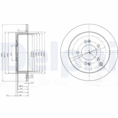 Brake Disc DELPHI BG3680