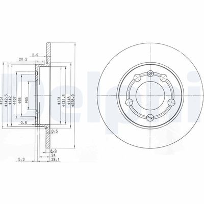 Brake Disc DELPHI BG3738