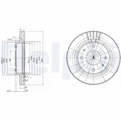 Brake Disc DELPHI BG3750