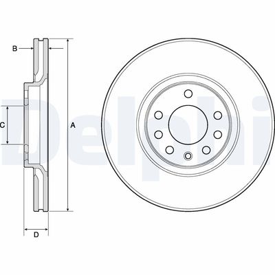 Brake Disc DELPHI BG3770