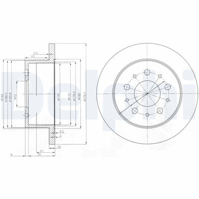 Brake Disc DELPHI BG3853