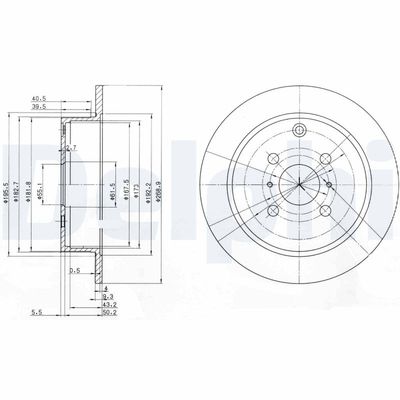 Brake Disc DELPHI BG3867