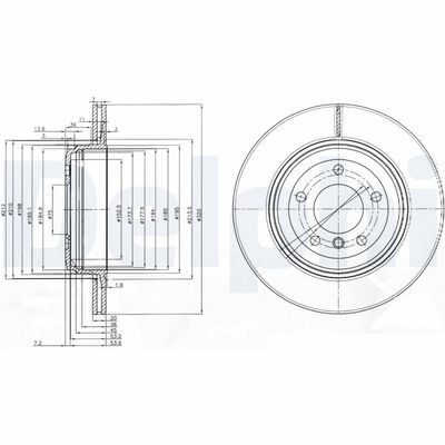 Brake Disc DELPHI BG3872