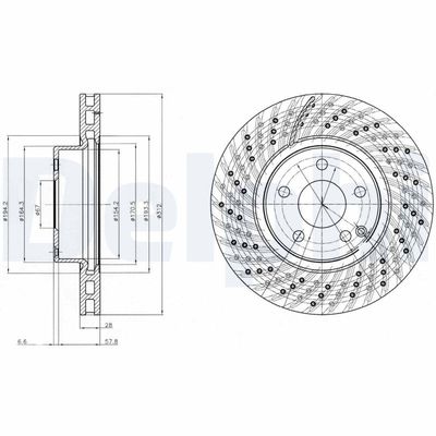 Brake Disc DELPHI BG3882