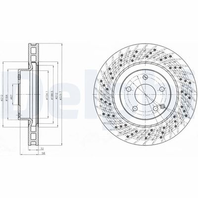 Brake Disc DELPHI BG3883