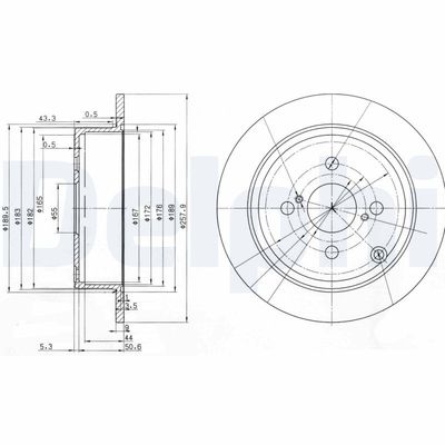 Brake Disc DELPHI BG3889