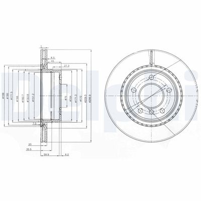 Brake Disc DELPHI BG3901C