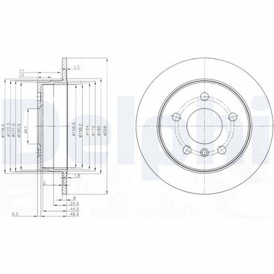 Brake Disc DELPHI BG3910C