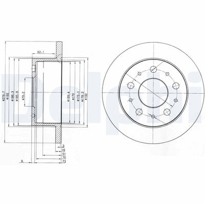 Brake Disc DELPHI BG3923