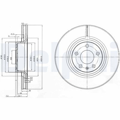 Brake Disc DELPHI BG3939