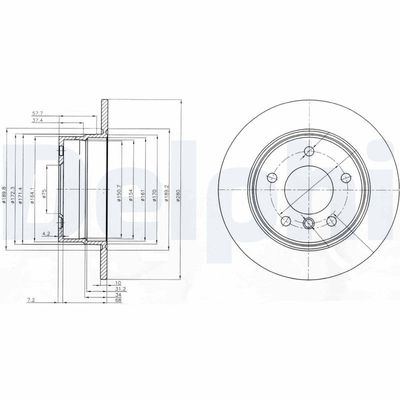 Brake Disc DELPHI BG3940