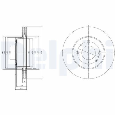 Brake Disc DELPHI BG3946