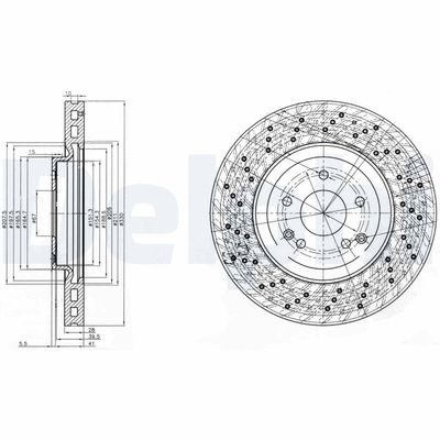 Brake Disc DELPHI BG3985