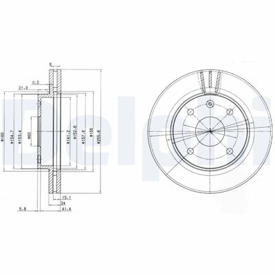 Brake Disc DELPHI BG4003