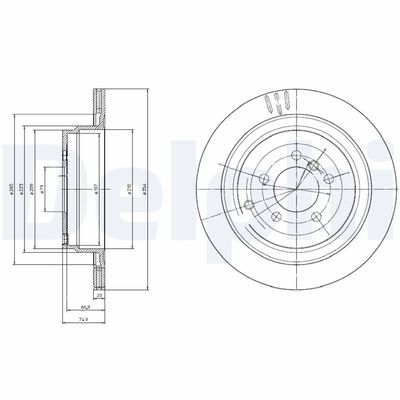 Brake Disc DELPHI BG4021