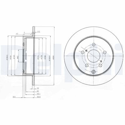 Brake Disc DELPHI BG4051